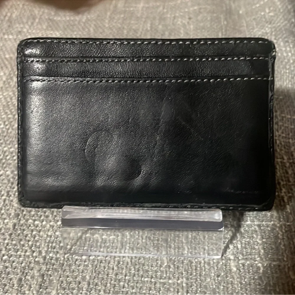 CHANEL BLACK QUILTED LAMBSKIN CARDHOLDER WALLET